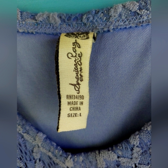 Off The Shoulder Ruffle Top in Periwinkle - Picture 2 of 5